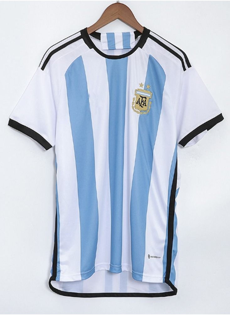 Generic Argentina Football Team Home Fans (Jersey+Shorts) Set  - Image 3