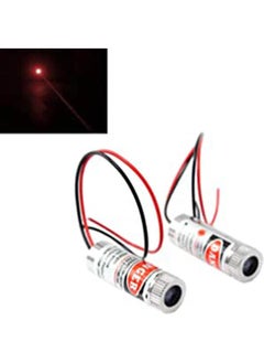 2Pcs Focusable Focus Adjustable Lens Laser Red Dot Diode Module 3 5V With Driver Plastic Lens Dot Laser
