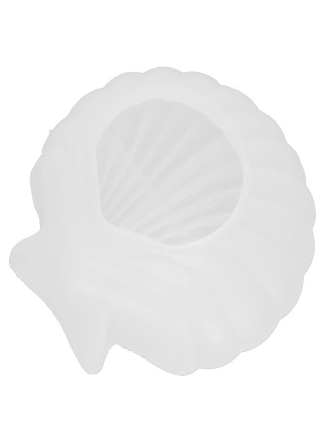 Ymiko Shell Jewelry Tray Resin Mold, DIY Tray Resin Silicone Seashell Silicone Storage Plate Easy to Demold Seashell Storage Plate Silicone for DIY Crafts Casting Home Decoration - Image 1