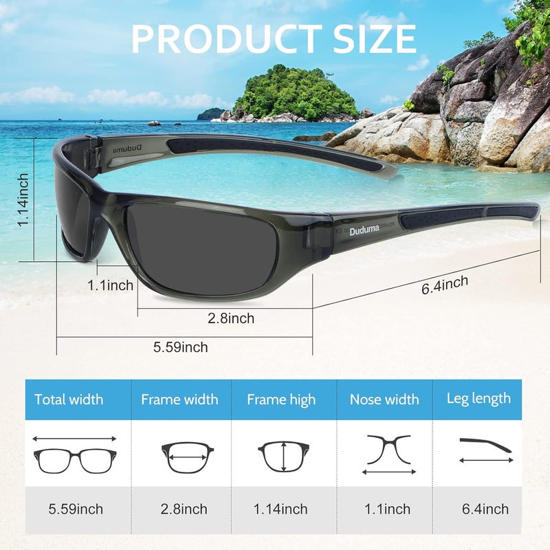Duduma Sports Polarized Sunglasses for Men Women Baseball Cycling Golf Fishing Sun Glasses UV Blocking Tr8116 - Image 4