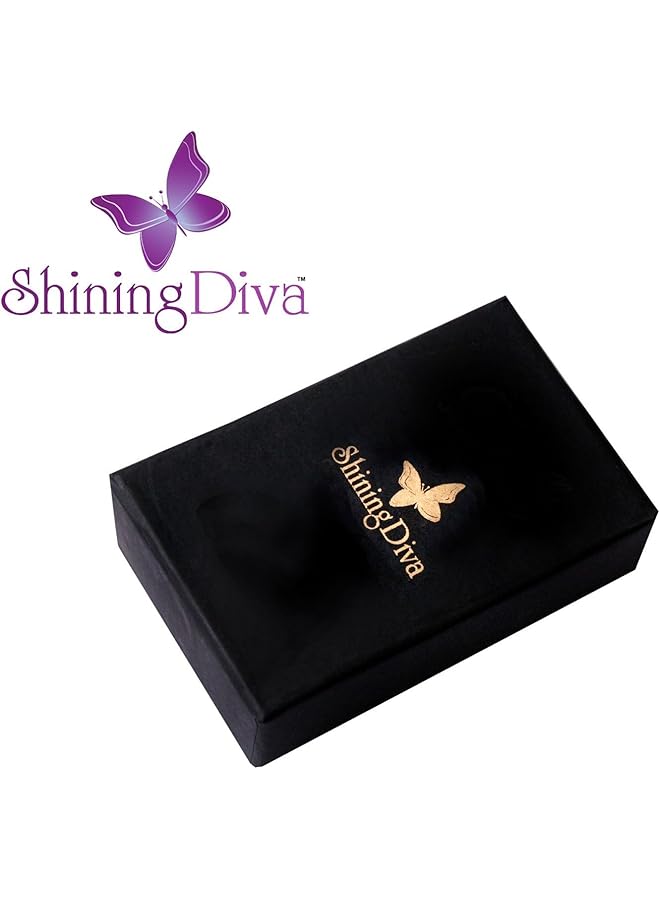 شاينينج_ديفا_فاشن قلادة "احتضان القلوب في الحب" مطلية بالذهب الوردي عيار 18 قيراطًا، مرصعة بالكريستال النمساوي، للبنات/النساء (ذهبية) (rrsd5930np) - Image 3