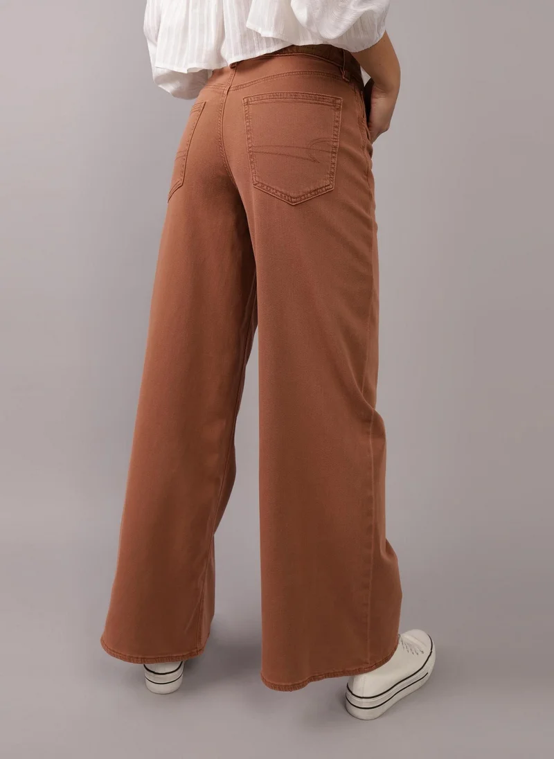 امريكان ايجل Stretch Ultra Wide-Leg Super High-Waisted Pant