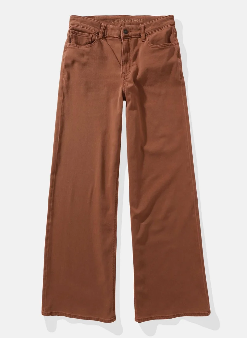 امريكان ايجل Stretch Ultra Wide-Leg Super High-Waisted Pant