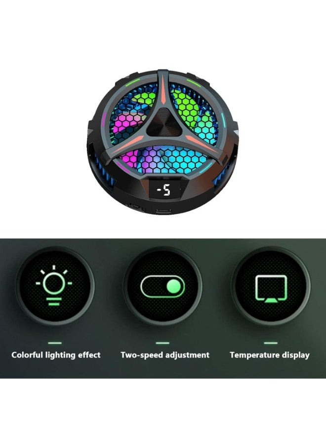 Generic Mobile Cooler | Lightweight and Fast Cooling Semiconductor Cooler, Portable Strong Magnetic Cooling Fan for Mobile Phone and iPad  - Image 4