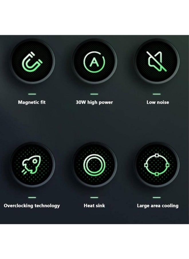 Generic Mobile Cooler | Lightweight and Fast Cooling Semiconductor Cooler, Portable Strong Magnetic Cooling Fan for Mobile Phone and iPad  - Image 5