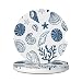 CTVSLFU Absorbent Car Coasters for Cup Holders 2 Pack Universal Anti Slip Ceramic Cup Coaster for Women Men 256 Inch Car Interior Accessories Blue Sea Shell 013 - Image 2