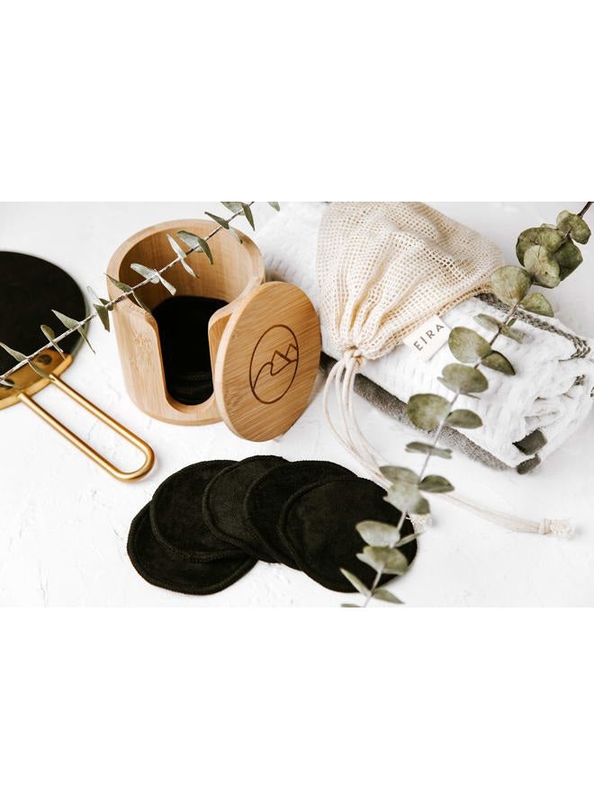 Eira Vancouver Eira's Reusable Makeup Remover Pads | With Washable Laundry Bag | Zero Waste Facial Round | Soft Reusable Face Pad | Large Bamboo Cotton Rounds for Toner | Bamboo Holder For Storage of Cleansing Wipes - Image 2