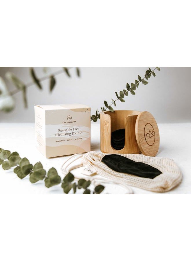 Eira Vancouver Eira's Reusable Makeup Remover Pads | With Washable Laundry Bag | Zero Waste Facial Round | Soft Reusable Face Pad | Large Bamboo Cotton Rounds for Toner | Bamboo Holder For Storage of Cleansing Wipes - Image 5