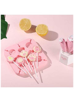 LKTOCAFT Silicone Candy Molds , Easy Release & Clean, Durable, DIY Chocolate and Cheese Lollipops,For Food,Safe , BPA,Free , Perfect Gift for Kids and Beginners , Pink  - Image 2