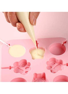 LKTOCAFT Silicone Candy Molds , Easy Release & Clean, Durable, DIY Chocolate and Cheese Lollipops,For Food,Safe , BPA,Free , Perfect Gift for Kids and Beginners , Pink  - Image 3