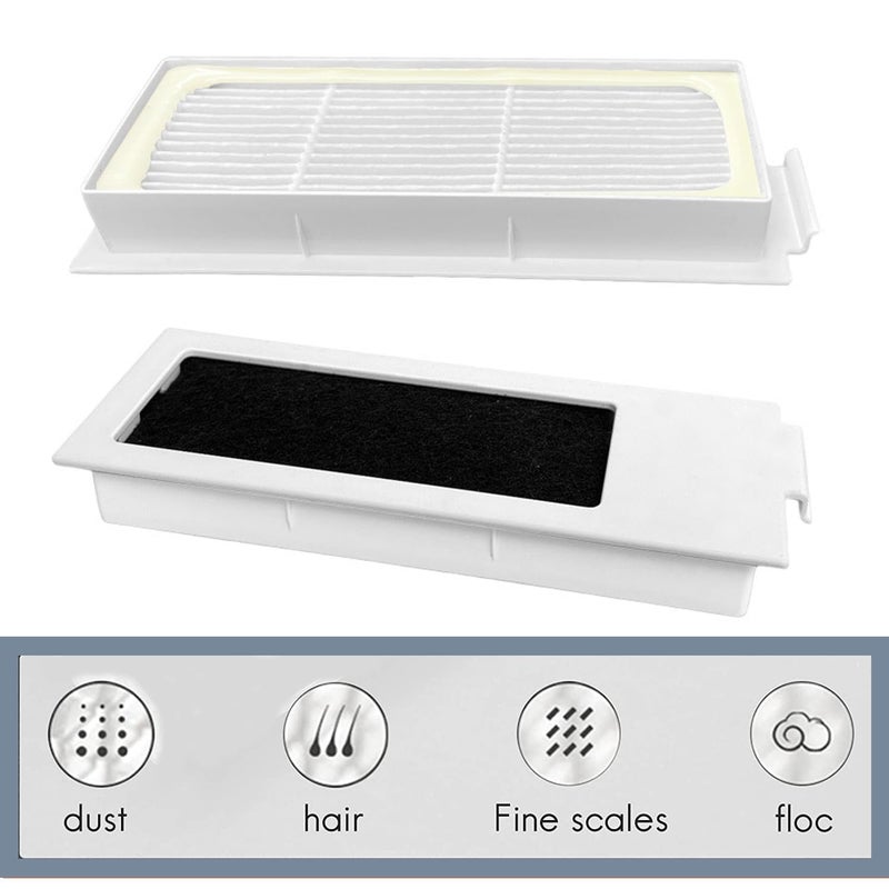 HATCHMATIC Vacuum Accessories Kit T20 Omni Robot Vauum 1 Main Roller Brush 4 Side Brushes 2 Hepa Filters 2 Dust Bags 4 Mop Pads Replacement Parts for ECOVACS DEEBOT - Image 2