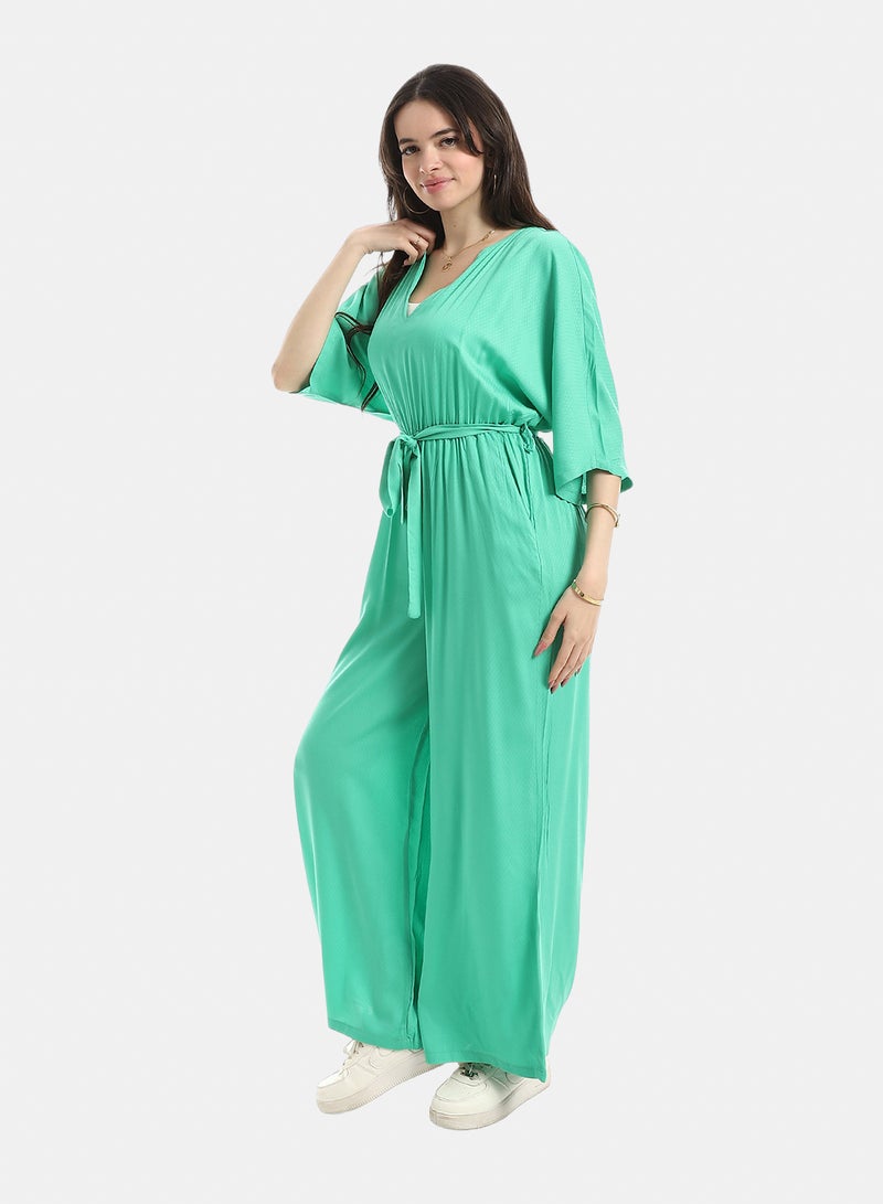 Andora Comfy Jumpsuit For Women - Green - Image 5