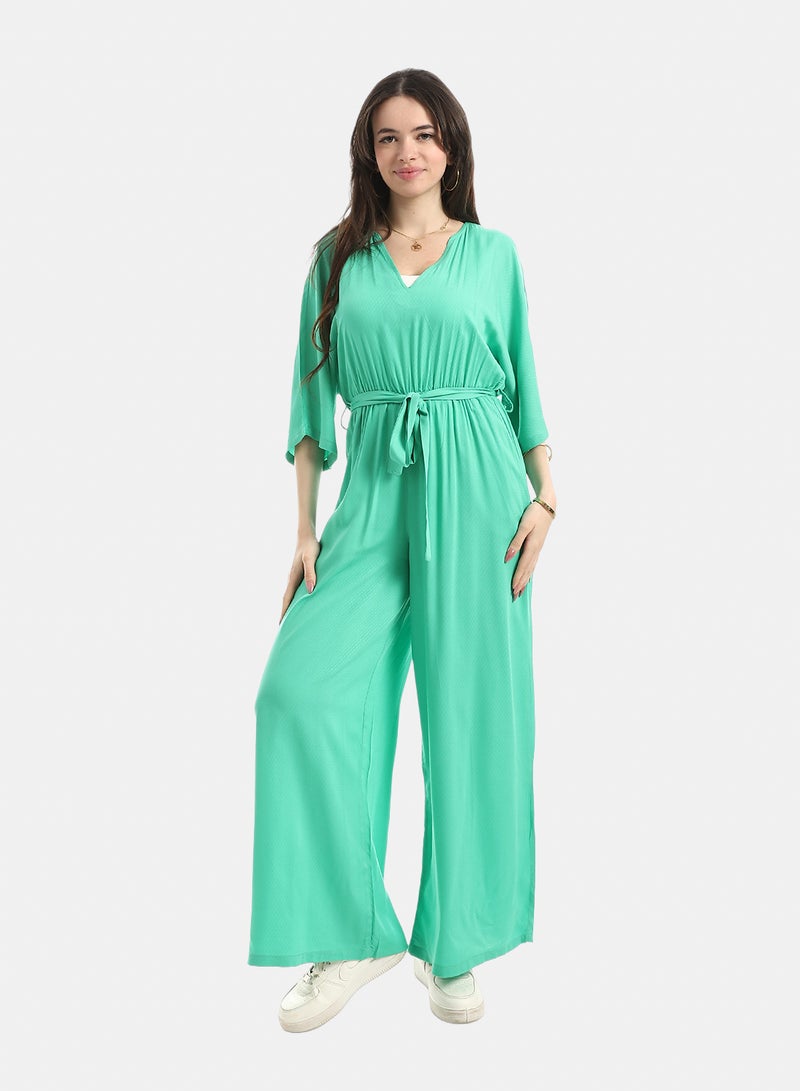 Andora Comfy Jumpsuit For Women - Green - Image 1