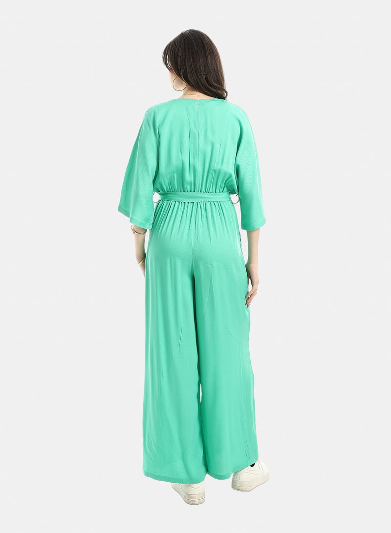 Andora Comfy Jumpsuit For Women - Green - Image 4