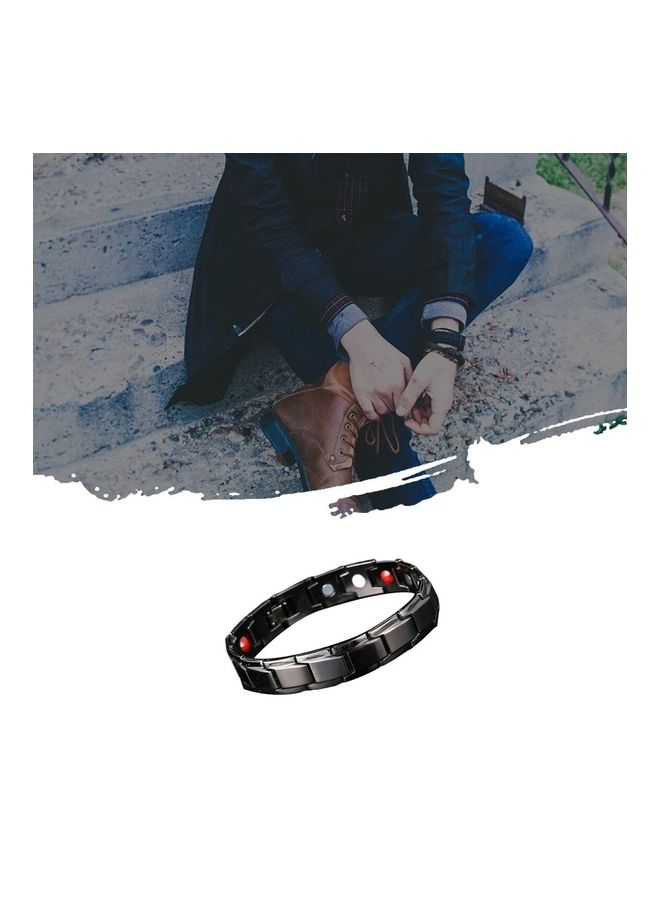 NIBEMINENT Removable Magnetic Therapy European And American Titanium Bracelet  - Image 4