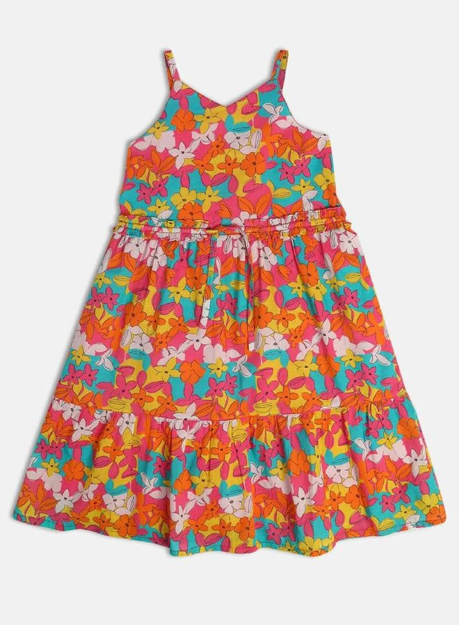 Miniklub Girls Floral Tiered Dress