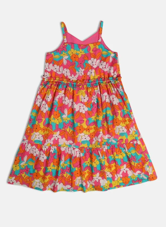 Miniklub Girls Floral Tiered Dress