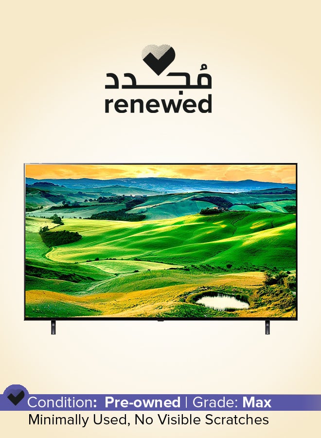 LG Renewed -  65 -Inch Smart QNED TV - 4K - 120Hz 65QNED80 Black - Image 1