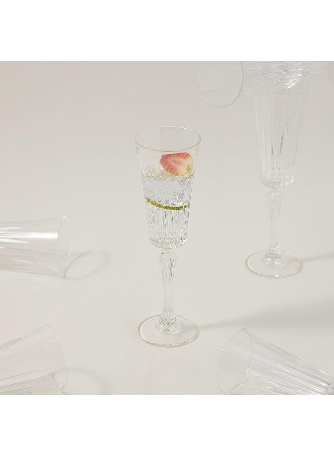 RCR Transparent Crystal Glassware 6 Pcs Set With Base - Image 1