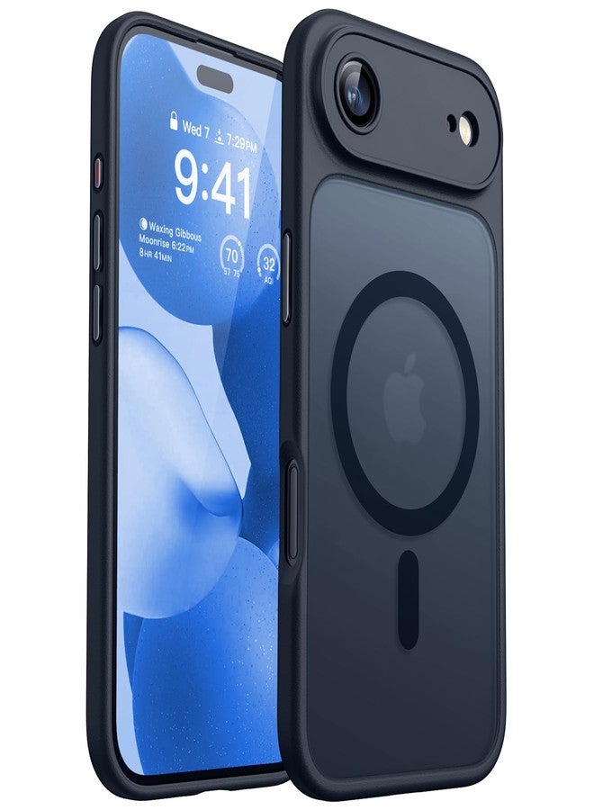 CANSHN Magnetic for iPhone Air Case(6.5"), Upgraded [Full Camera Protection] [Compatible with Magsafe] [Translucent Matte] Shockproof Protective Phone Case, Black - Image 1