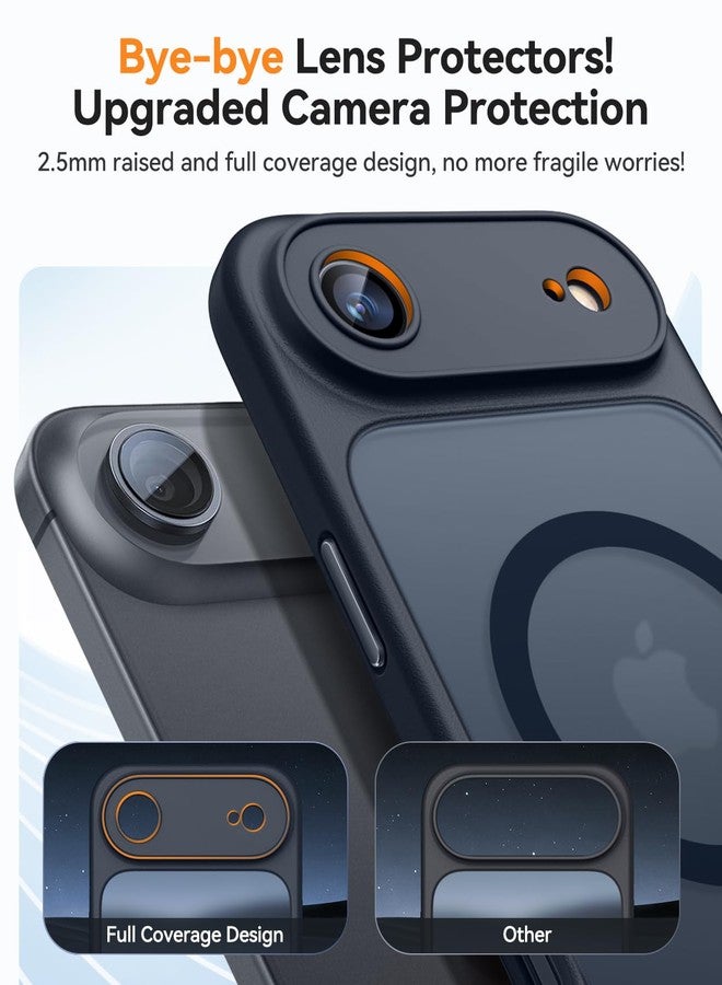 CANSHN Magnetic for iPhone Air Case(6.5"), Upgraded [Full Camera Protection] [Compatible with Magsafe] [Translucent Matte] Shockproof Protective Phone Case, Black - Image 3