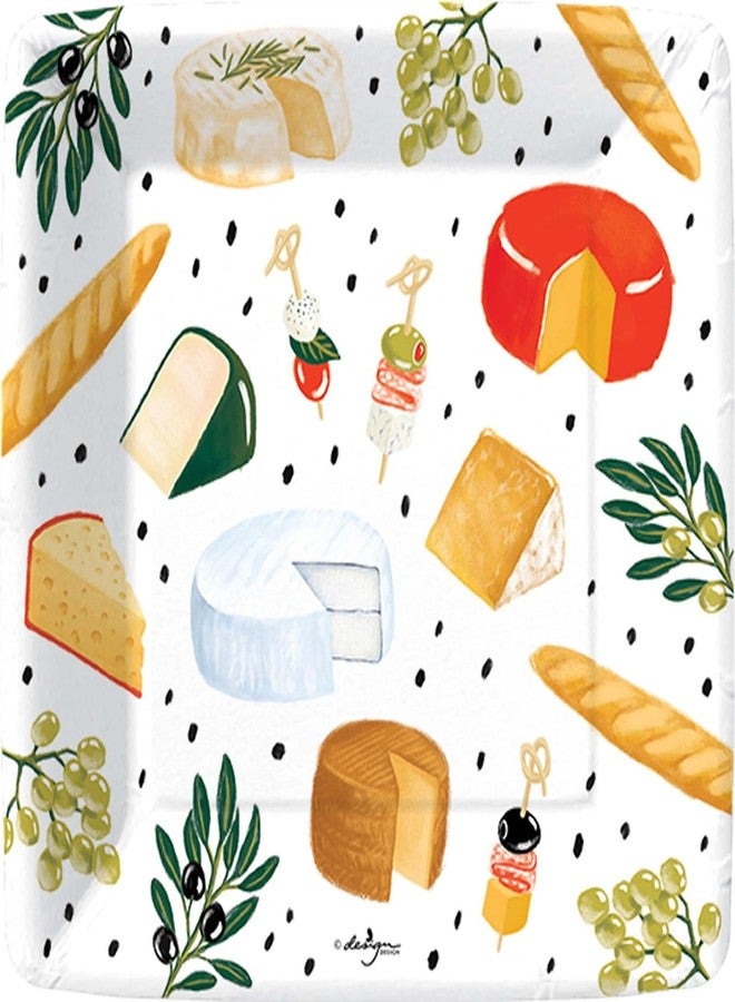 Design Design Perfect Pairings Cocktail Party Supplies | Bundle Includes Square Paper Dessert Plates & Beverage Napkins for 16 People - Image 3