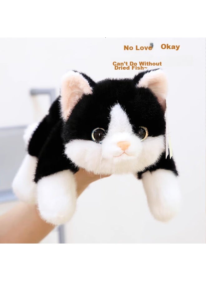 Weltston Plush Toy Cat Doll Pillow Cushion Stuffed Animal Birthday Gift For Girls 30cm White Cat Simulation - Image 5