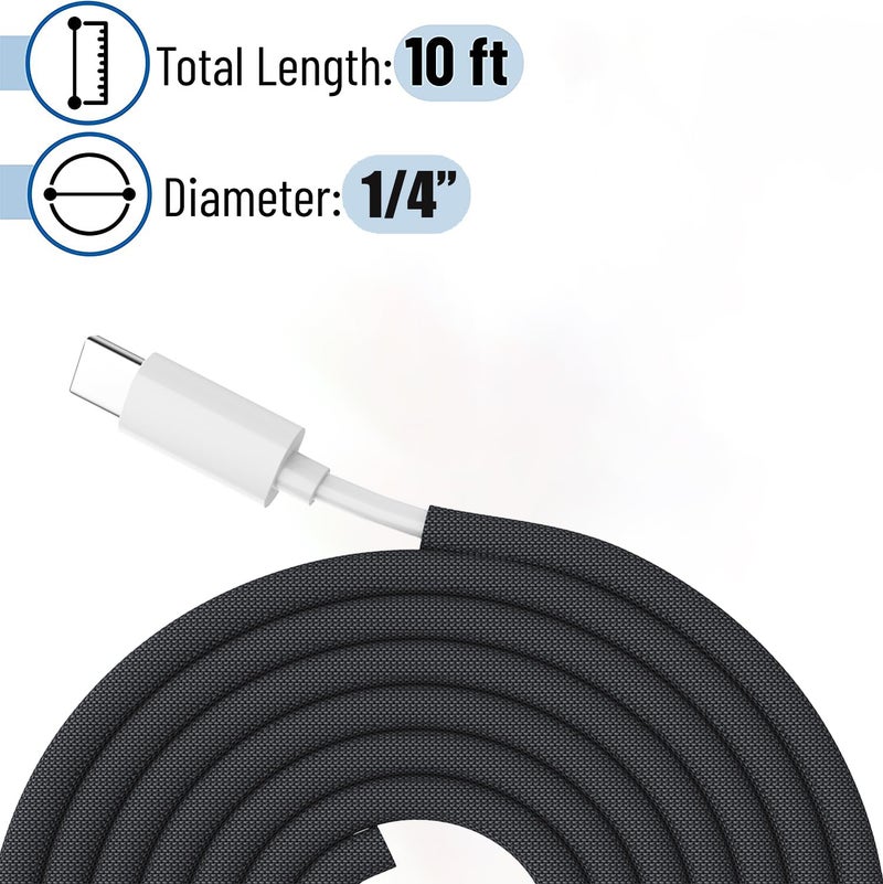 Wengus Cord Protectors from Pets No Chew, 1/4 inch 10ft Wire Protector Cord Covers for Pets, Flexible Cable Sleeve Cord Management for TV/Computer/Electric Wires/Phone Charging Cables - Image 2