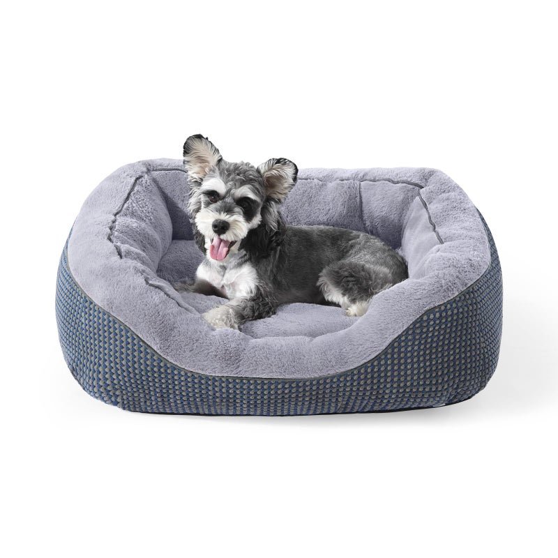INVENHO Small Dog Bed Washable Orthopedic Calming Warming Durable Pet Bed with Anti-Slip Bottom - Image 1