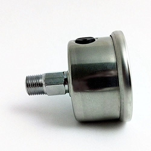 Marshall Instruments LS00100 Silver Dial Fuel Pressure Gauge - Image 4