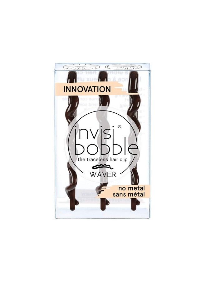 invisibobble Waver Traceless Hair Clip 3Pieces Pretty Dark - Image 4