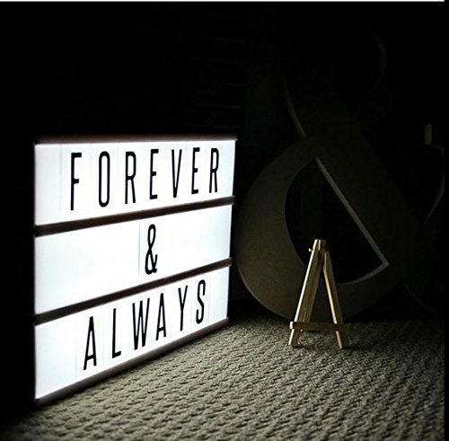 My Party Suppliers Cinema Light Box with 90 Letters and LED Light Free Combination for Valentines Day Wedding Birthday Guide A4 Size - Image 5