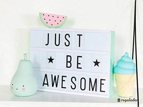 My Party Suppliers Cinema Light Box with 90 Letters and LED Light Free Combination for Valentines Day Wedding Birthday Guide A4 Size - Image 3