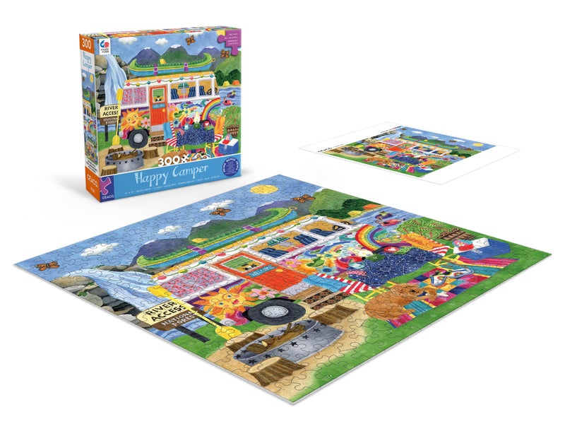 Ceaco - Happy Camper - Waterfall Camper - 300 Piece Jigsaw Puzzle - Image 4