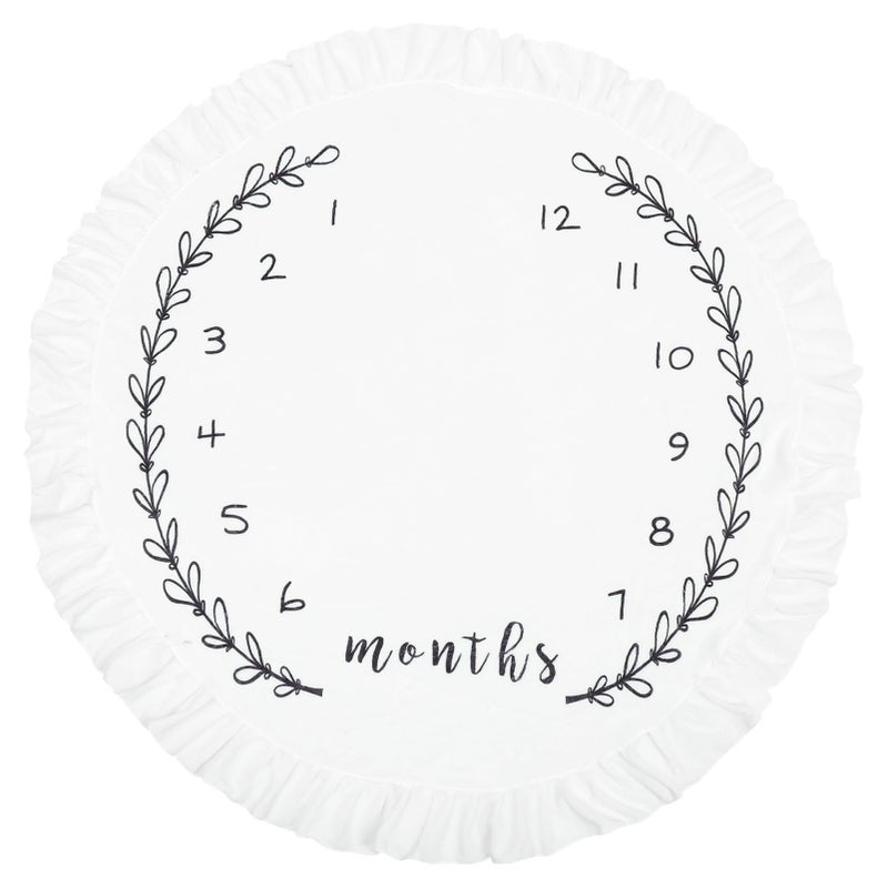 Soft Washable Baby Growth Chart Blanket For Newborn Monthly Photo Props Photography Background - Image 2
