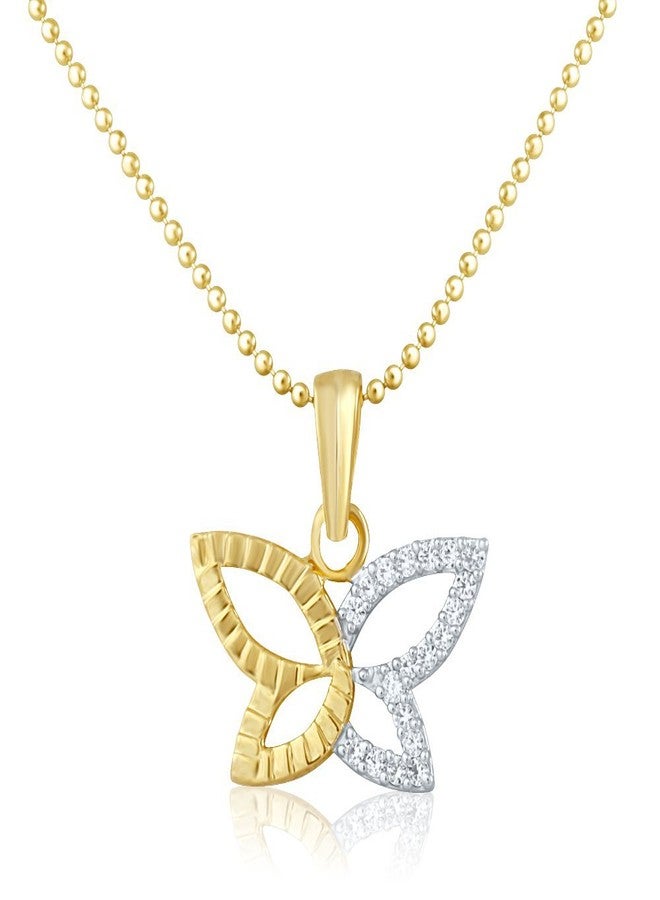 Mahi Gold Plated Pendant with CZ for Women PS1101479G - Image 1