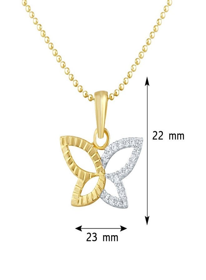 Mahi Gold Plated Pendant with CZ for Women PS1101479G - Image 2