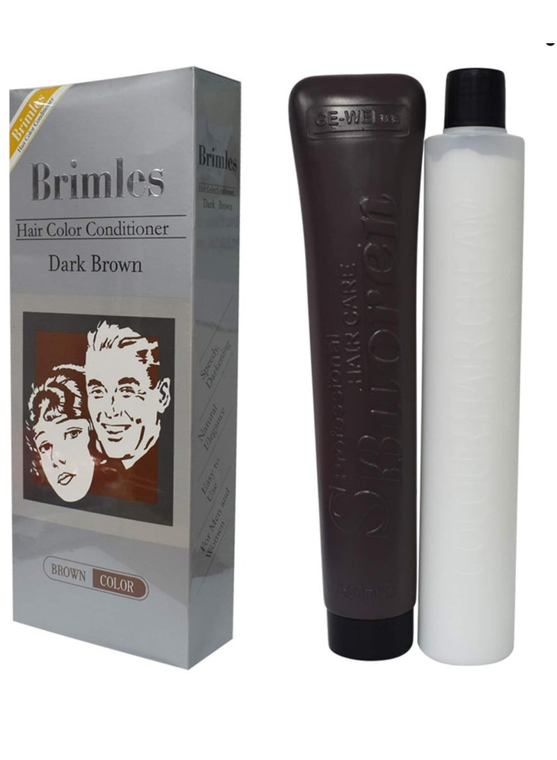 brimles Hair Color Conditioner Dark Brown - Image 1