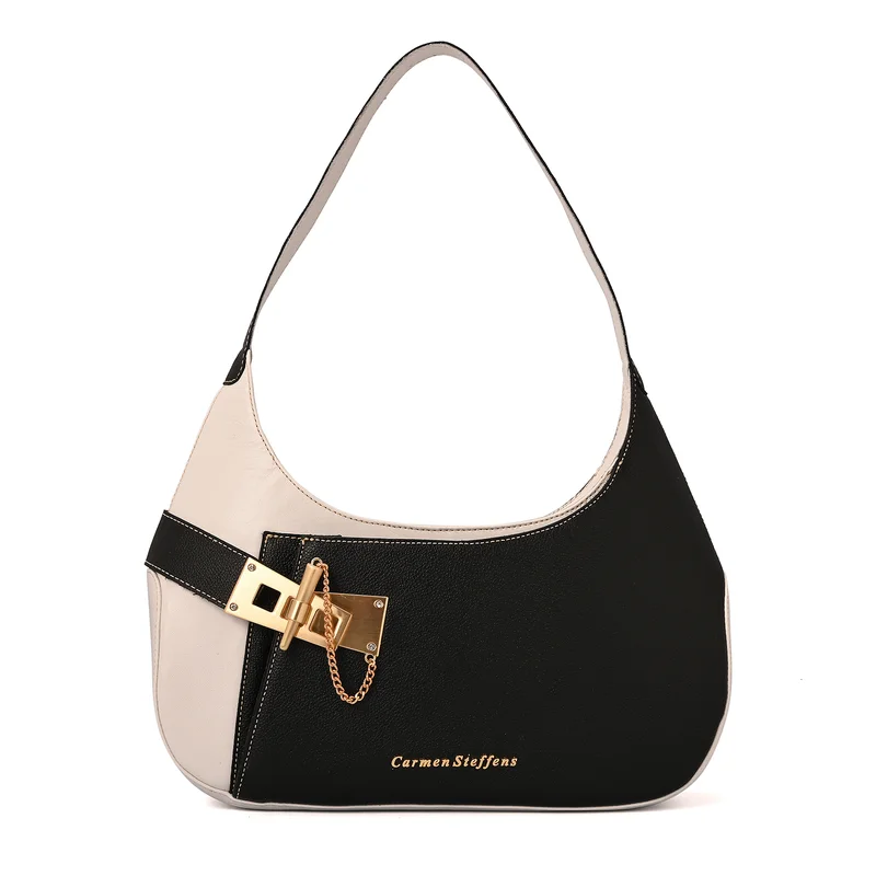 Carmen Steffens Hobo Bag Golden Clasp P&B