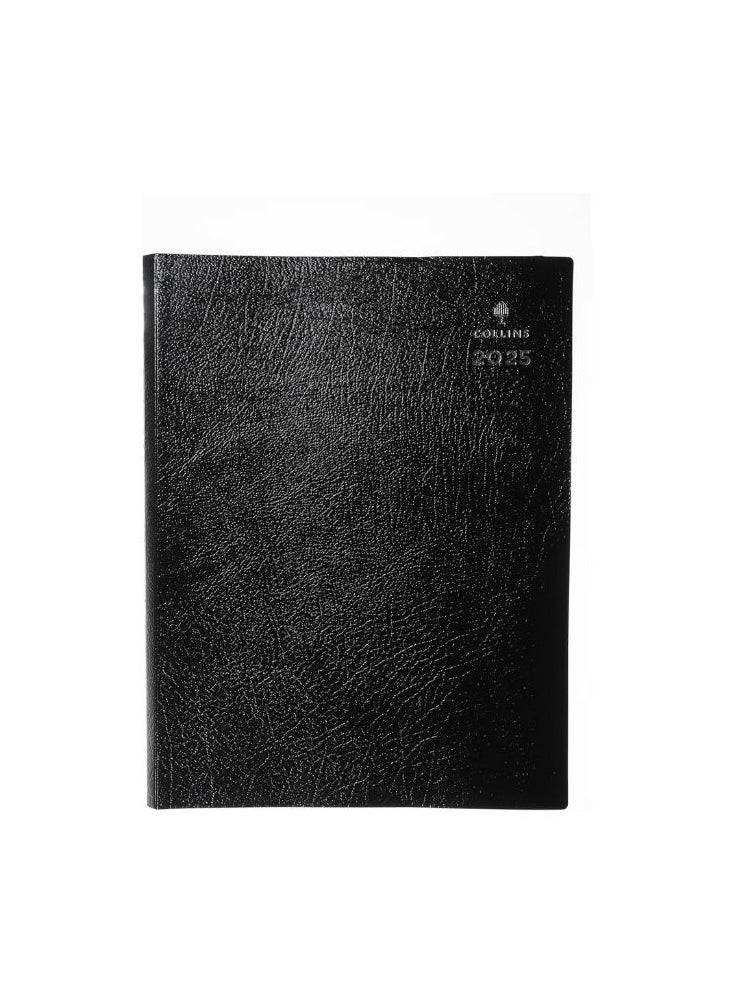 Collins - Collins Leadership 2025 Diary for Professionals - A4 Week to View Business Planner (Appointments) - Graphite - (CP6740.99-25) - Premium Professional Appointments Planner with Leathergrain Cover - Image 1