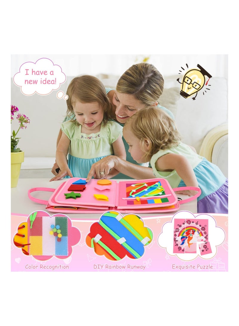 KASTWAVE [2023]Busy Board Toys, Montessori Educational Toys for Girls Boys , Sensory Toys Activities Board, Toddler Travel Toy for Gift/Learning/Fine Motor Skills - Image 2