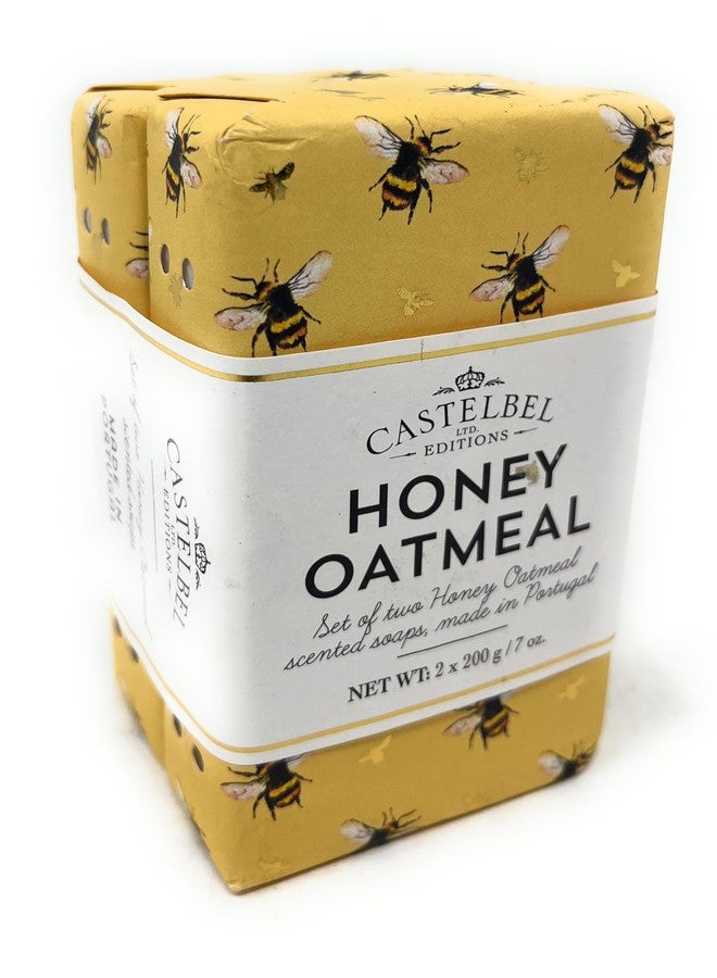 Castelbel Set of Honey Oatmeal Fragranced Luxury Soap, (2 7-Ounce Bars - Image 1