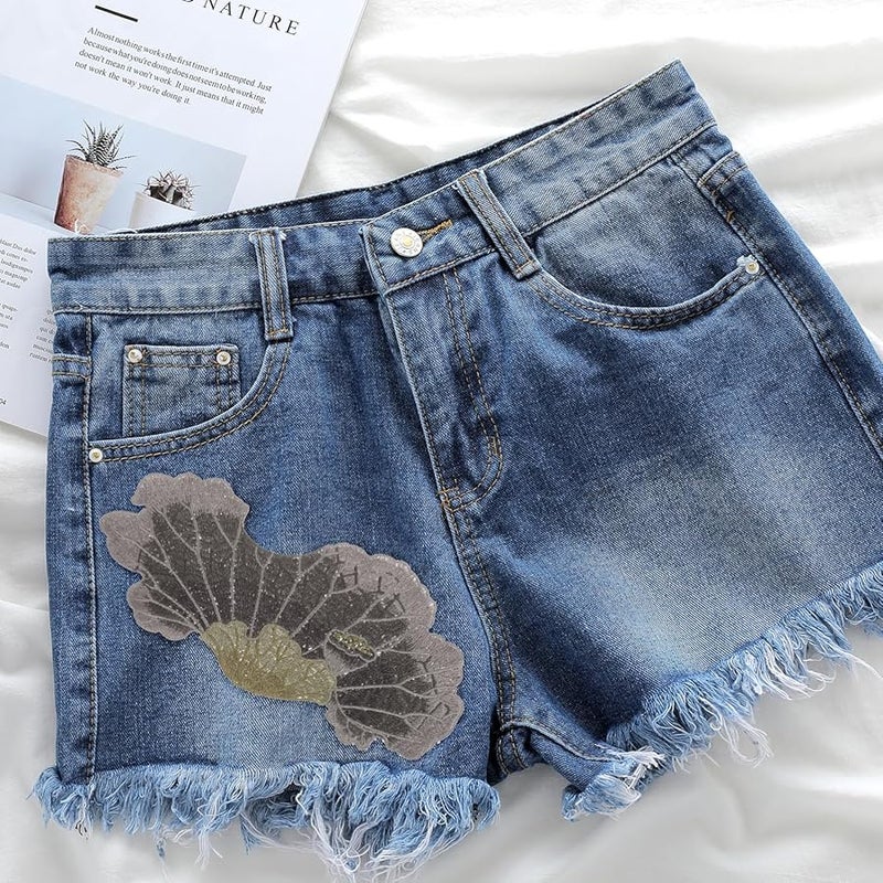 رقائق تطريز الأوراق الحديدية القابلة للكي 2 قطعة تطريزات زهرية للحرف اليدوية على الملابس - Image 5