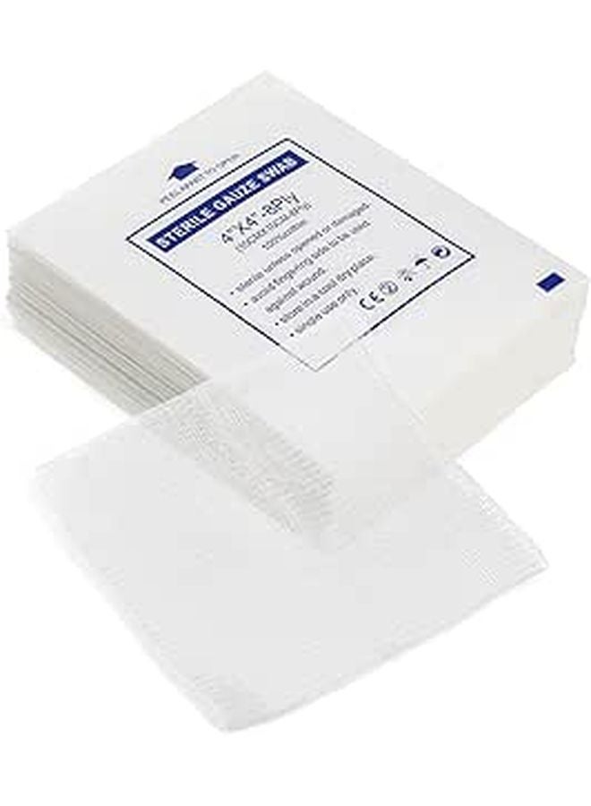 Non Adhesive Cotton Gauze Pads 10x10cm Individually Wrapped Highly Absorbent Medical First Aid Dressing - Image 1
