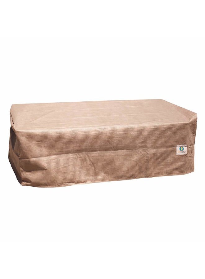 Duck Covers Elite Water-Resistant 52 Inch Rectangular Patio Ottoman/Side Table Cover - Image 1