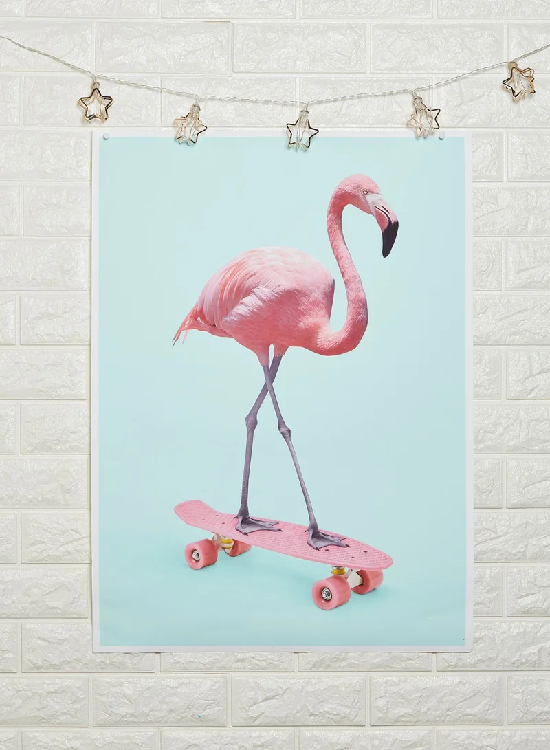 Drawdeck Skate Flamingo Art Print
