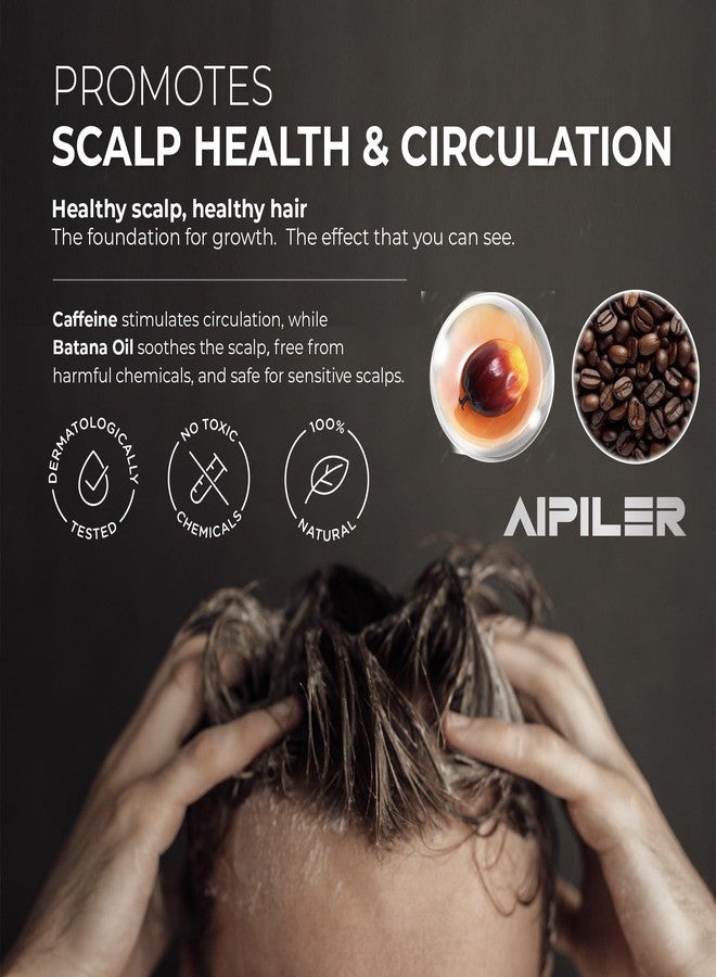 AIPILER Batana Oil for Hair Strenthening: Dr Sebi 100% Pure and Raw Honduras Hair Treatment Oil - Pre or Post Shower Hair care for Curly/Coily/Wavy Hair 5.3oz (Caffeine) - Image 4