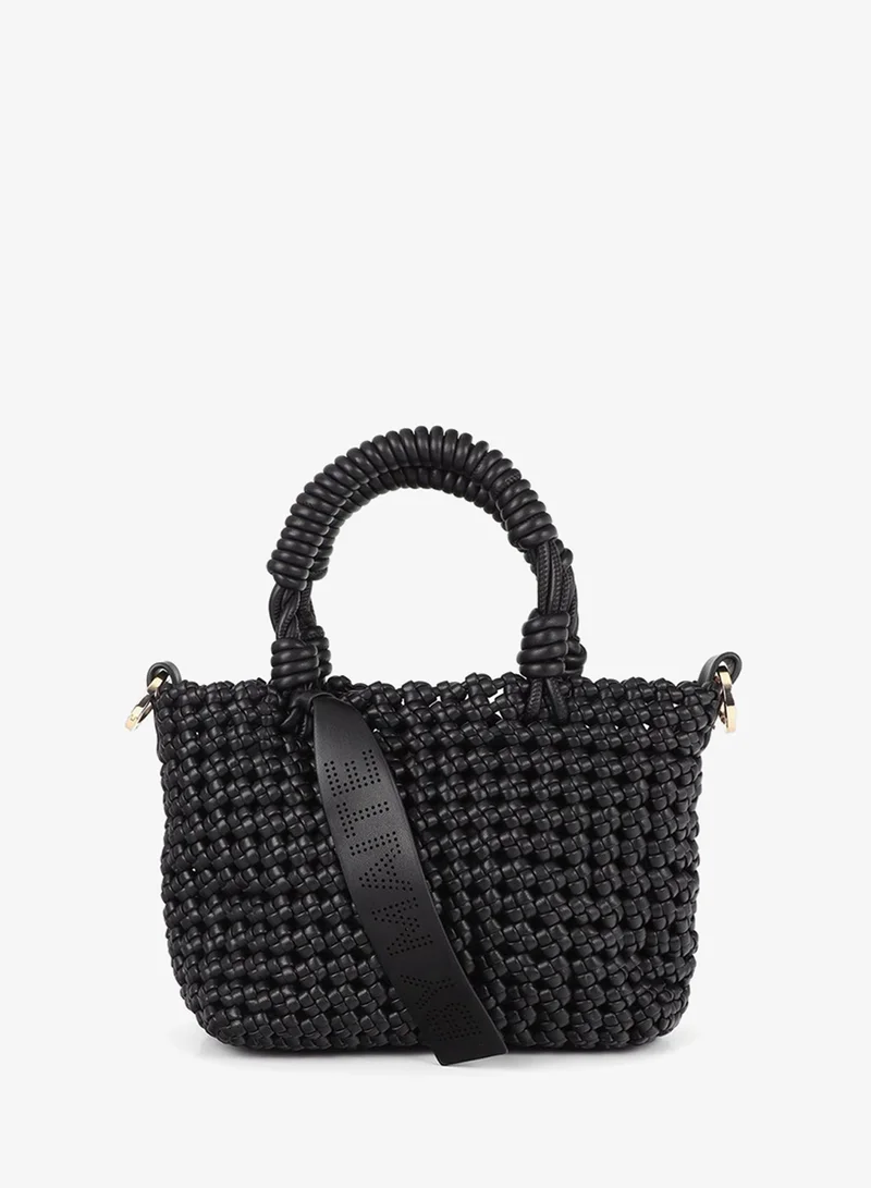 لولا كساديمونت Knotted Faux Leather Crossbody Bag