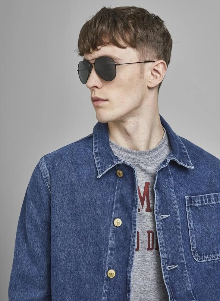 جاك اند جونز Cryder Aviator Sunglasses