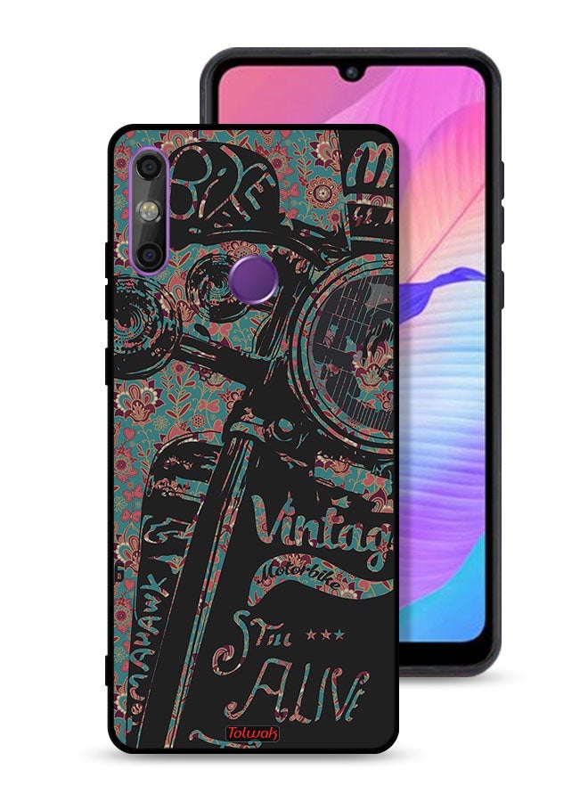 Tolwak Huawei Enjoy 20e Protective Case Cover Vintage Motorbike - Image 1